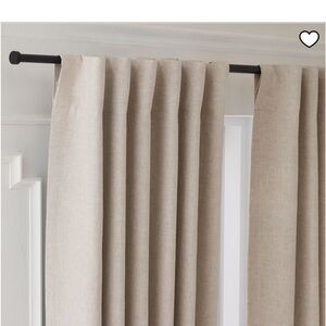 West Elm European Flax Linen Blackout Curtains in Natural Flax 48x84